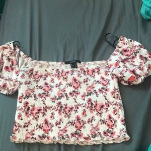 Forever 21 knit top off shoulder